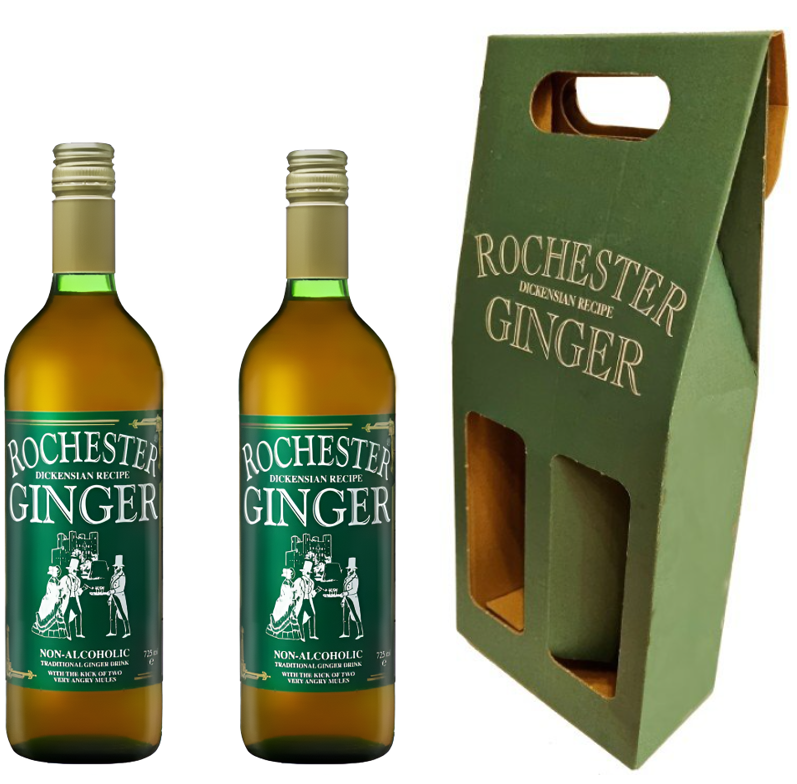 Rochester Ginger nealkokoholický zázvorový nápoj 2x 725 ml + darčeková krabica