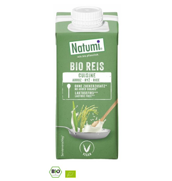 Natumi ryžová alternatíva smotany na varenie a pečenie BIO 200ml
