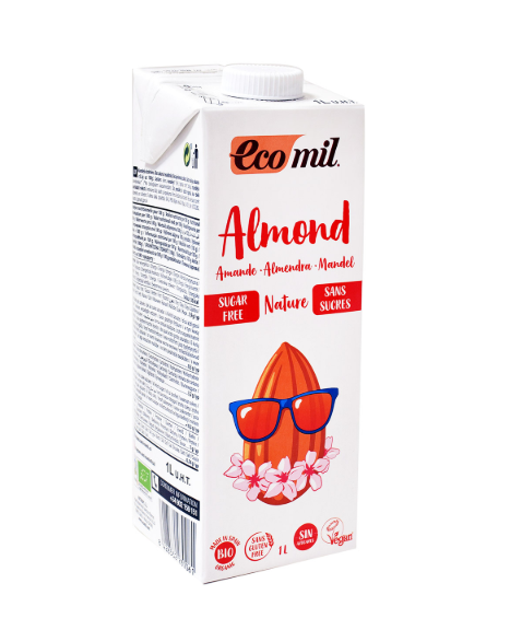 Ecomil Bio Nápoj zo sladkých mandlí Nature 1000 ml