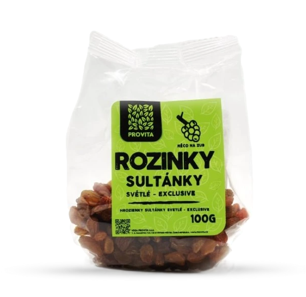 Provita hrozienka sultánky, svetlé-exclusive 100g