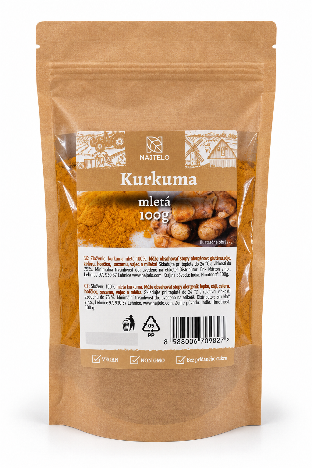 Najtelo kurkuma mletá 100g