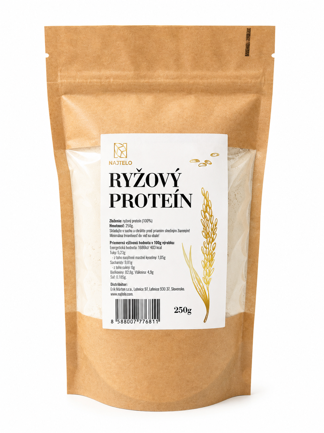 Najtelo ryžový proteín 100% 250g