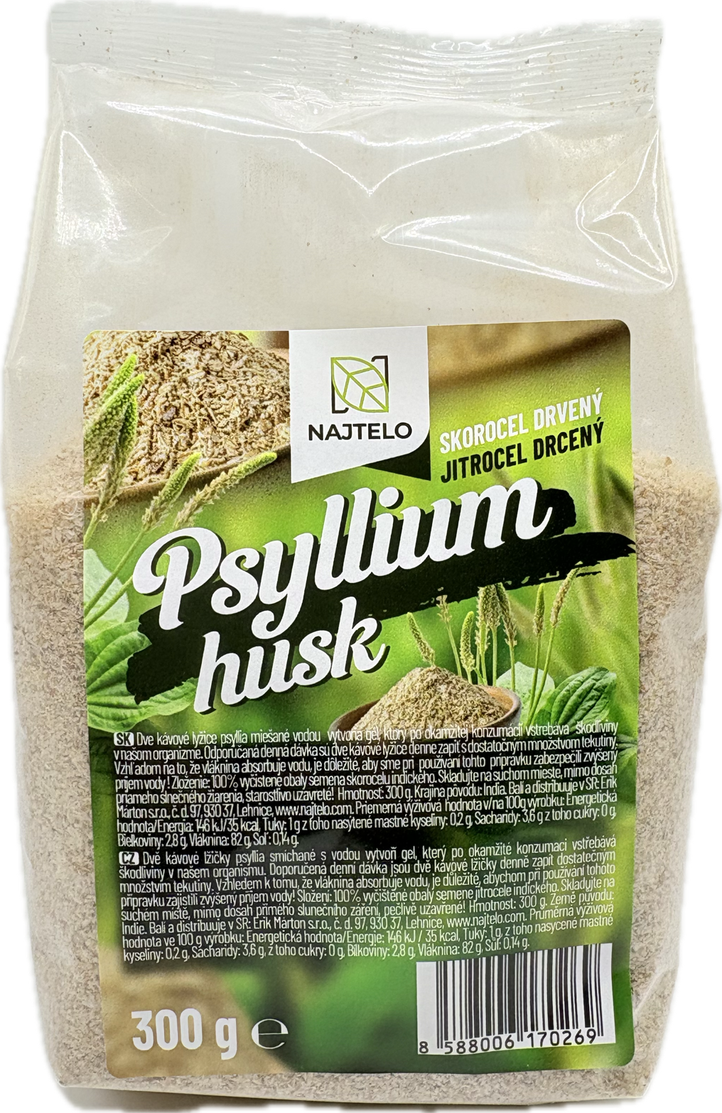 Najtelo Skorocel indický ( Psyllium ) drvený 300g