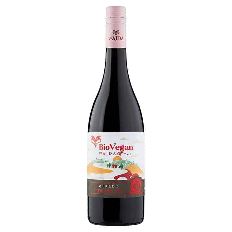 Wajda Merlot červené suché víno nízkohistamínové BIO Vegan 0,75 l