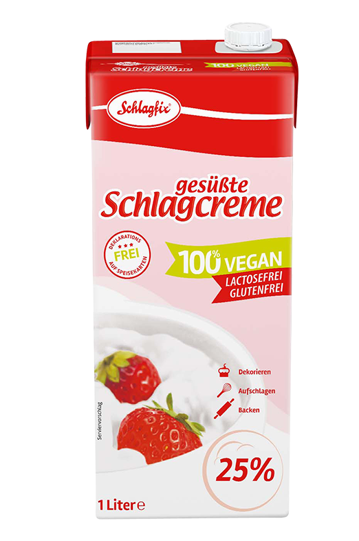 Schlagfix Rastlinná smotana na šľahanie sladená 25% 1000 ml