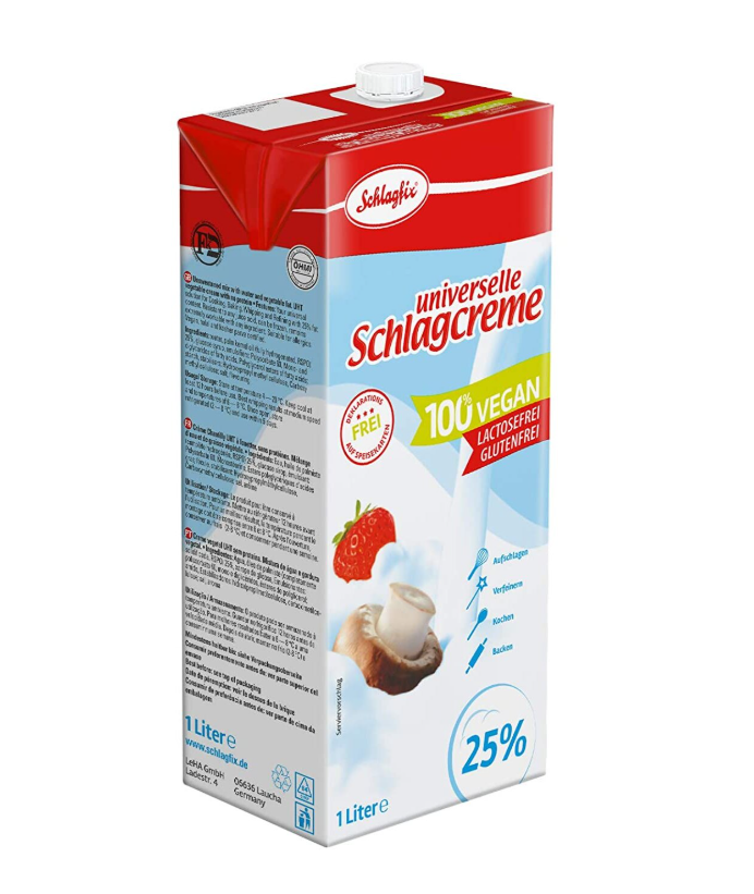 Schlagfix Rastlinná smotana na šľahanie 25% 1000 ml
