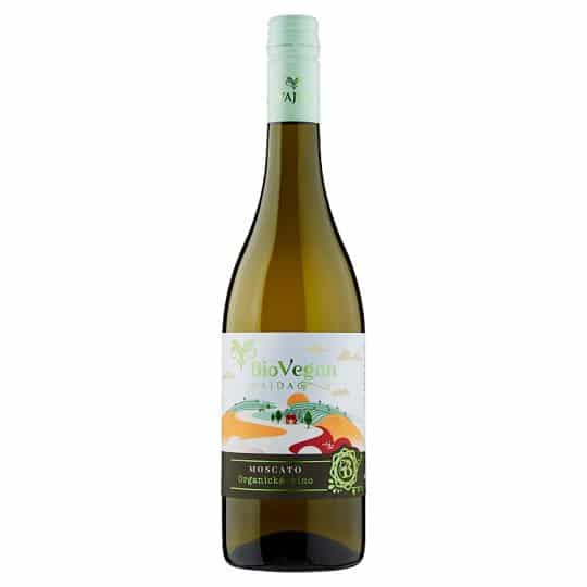 Wajda Muscatel biele polosladké víno nízkohistamínové BIO Vegan 0,75 l