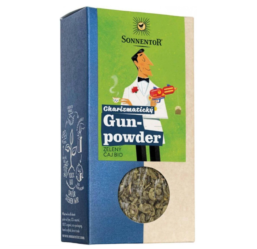 Sonnentor zelený čaj Gunpowder sypaný BIO 100 g