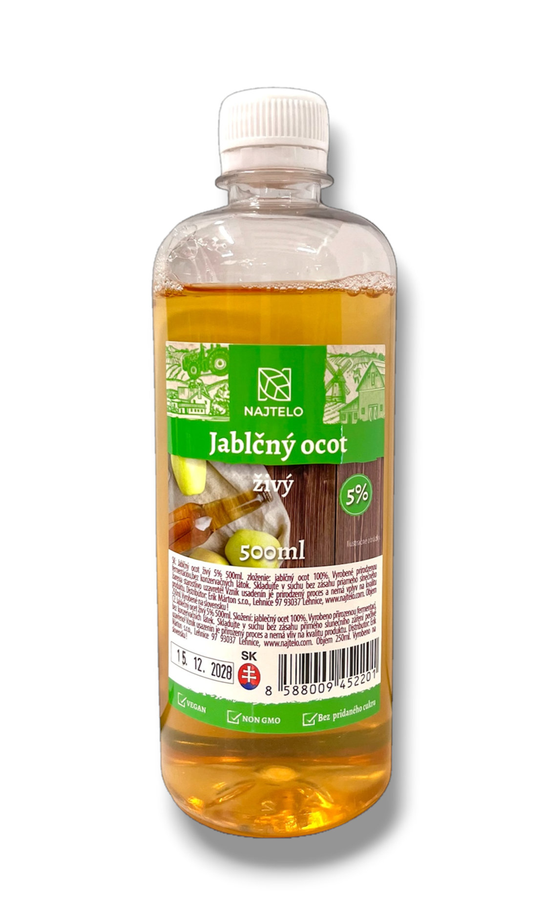 jablčný ocot živý