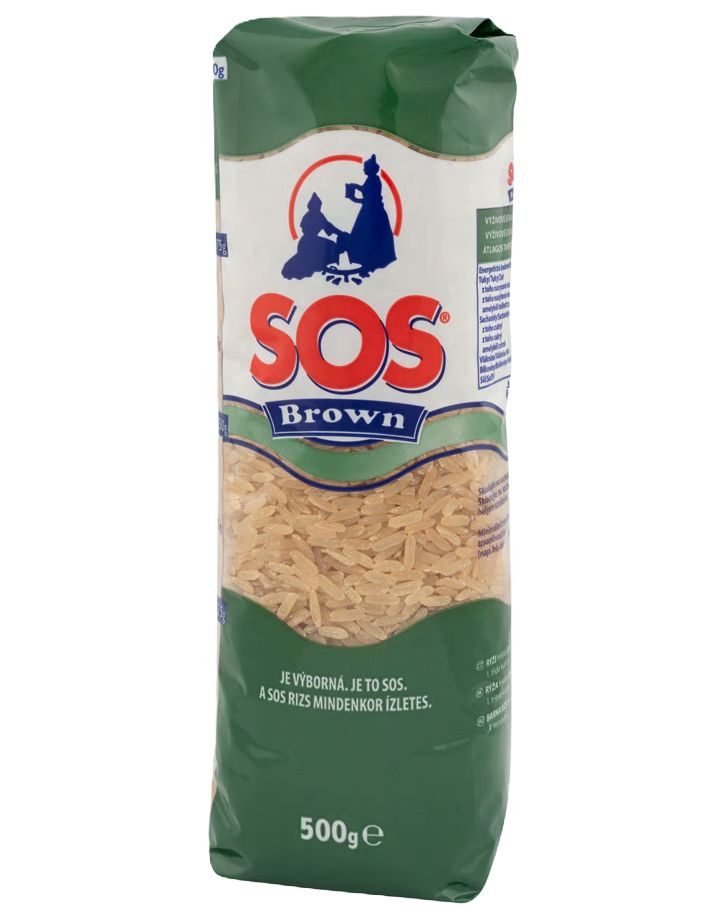 SOS Brown ryža hnedá 0,5 kg