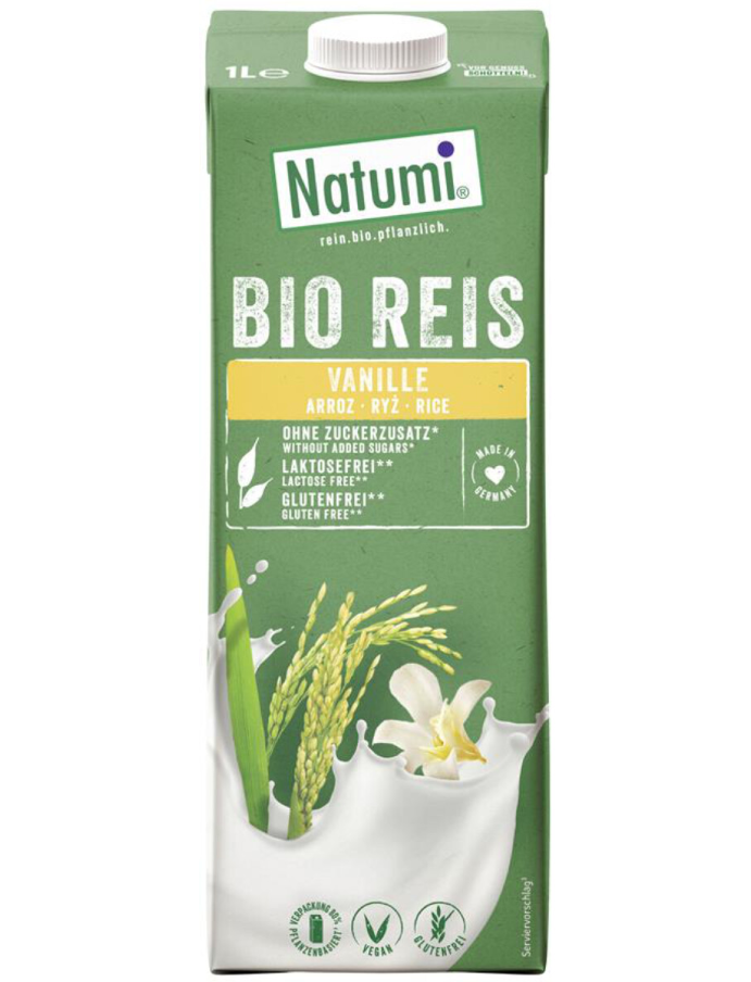 Natumi BIO ryžový nápoj s vanilkou 1l