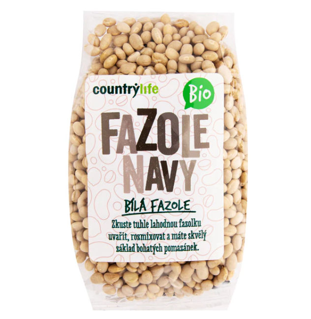 CountryLife Fazuľa navy BIO 500g