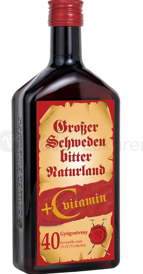 Naturland Veľké Švédske kvapky + vitamín C 1% 500ml