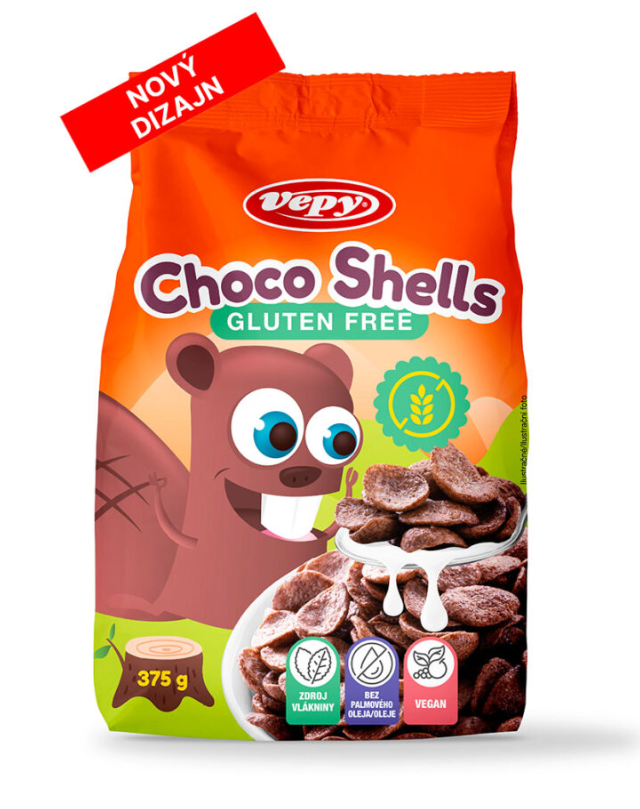 Vepy Obilninové mušličky kakaové 375 g