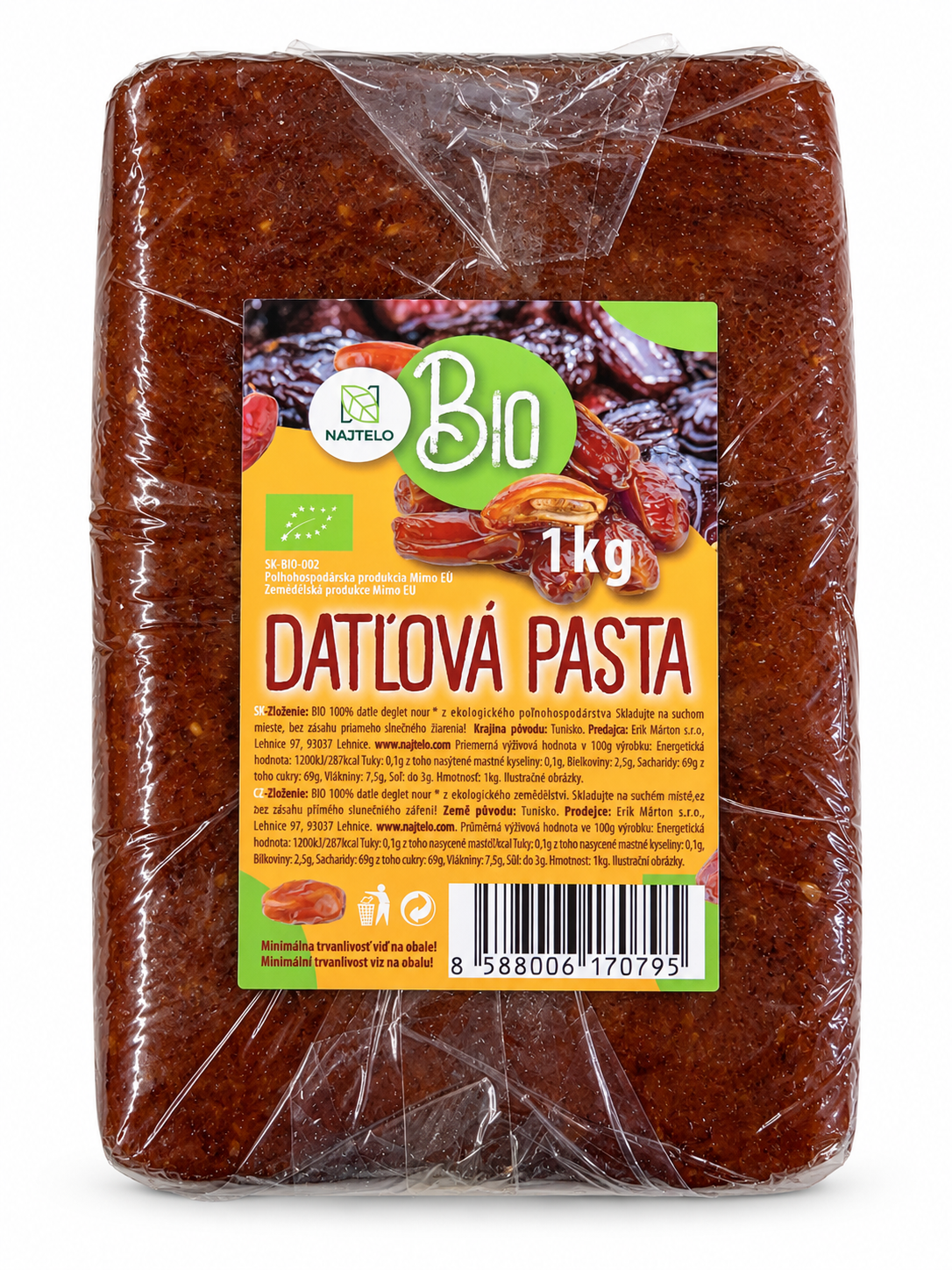 Najtelo Datlová pasta BIO 1kg