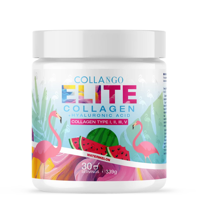 Collango ELITE KOLAGÉN + kyselina hyaluronová (Kolagén typu I, II, III, V) melón 339g