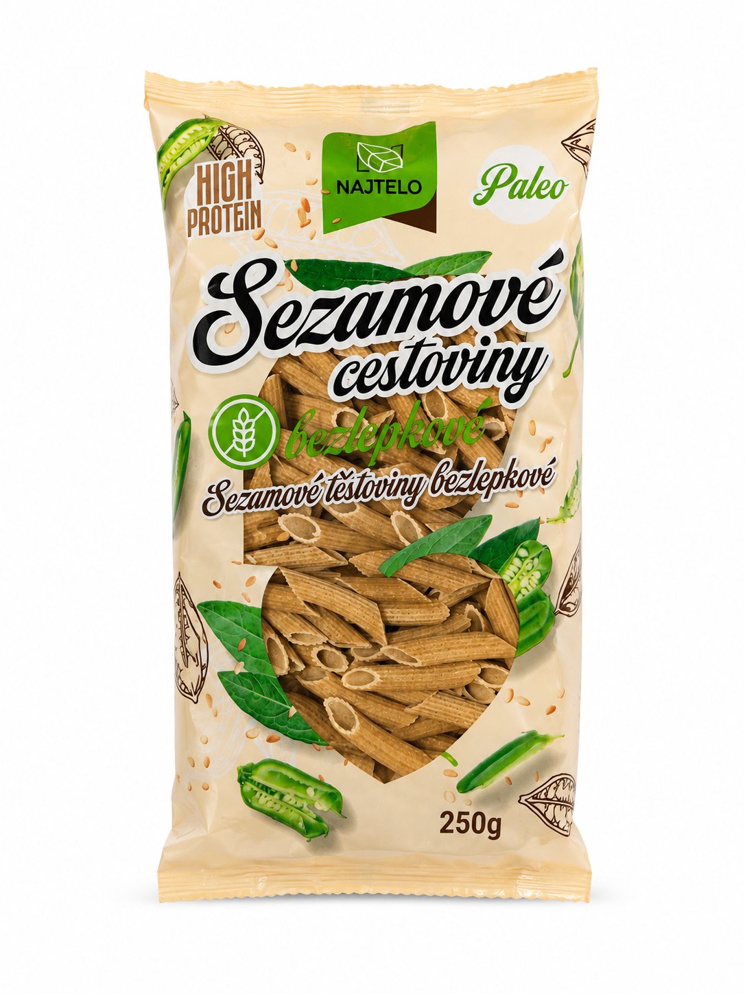 Najtelo sezamové cestoviny penne 250g