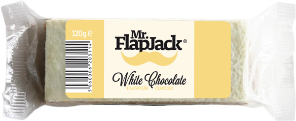 Mr. Flapjack biela čokoláda 120g, EXP.: 03.07.2026