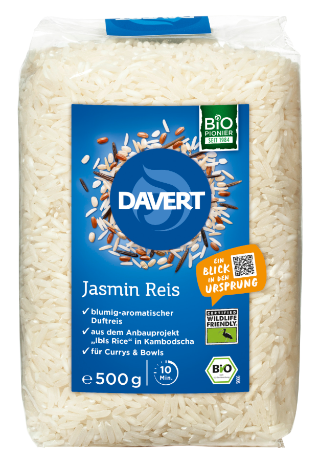 Davert Jazmínová ryža BIO 500g