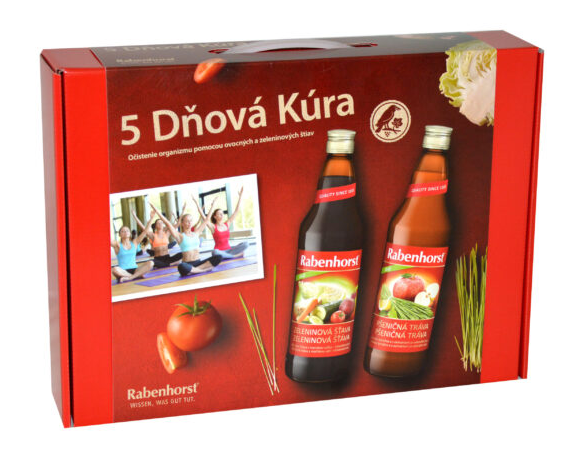 Rabenhorst 5 dňová detoxikačná kúra na očistenie organizmu 5 x 750 ml