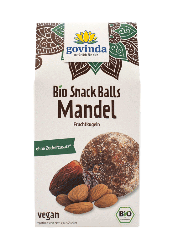 Govinda mandľové guličky BIO 100g