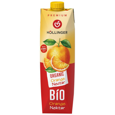 Höllinger Džus pomeranč nektár Bio 1L