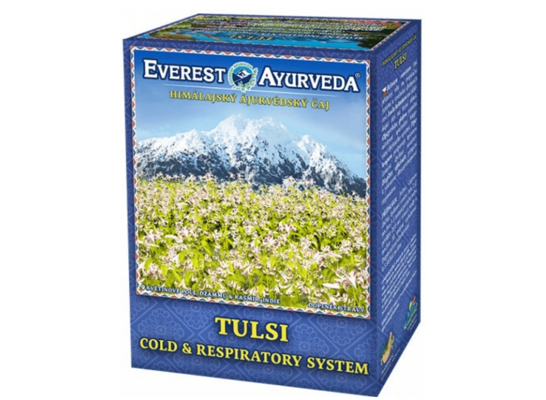 TULSI čaj Krčná oblasť a priedušky 100 g Everest Ajurveda