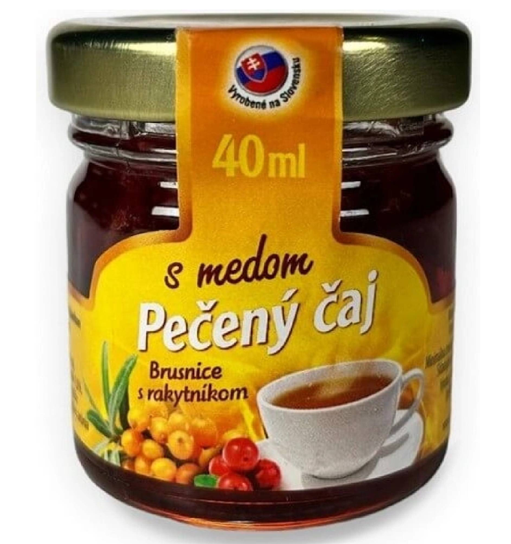 Natur Products pečený čaj s medom brusnice s rakytníkom 40ml