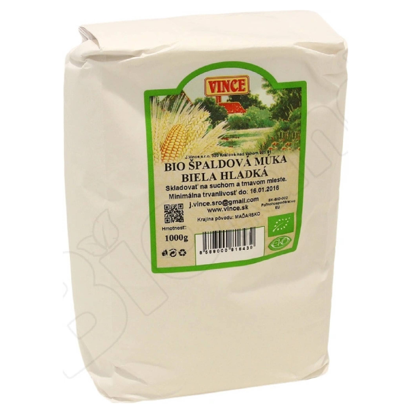 J. Vince Špaldová múka biela hladká BIO 1kg