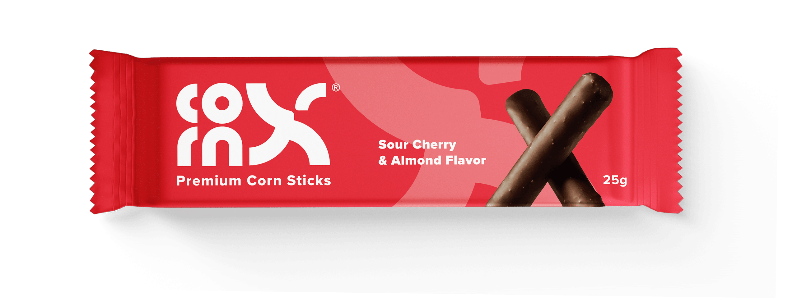 CornX kukuričné trubičky v tmavej čokoláde višne a mandle 25g EXP.: 19.05.2026