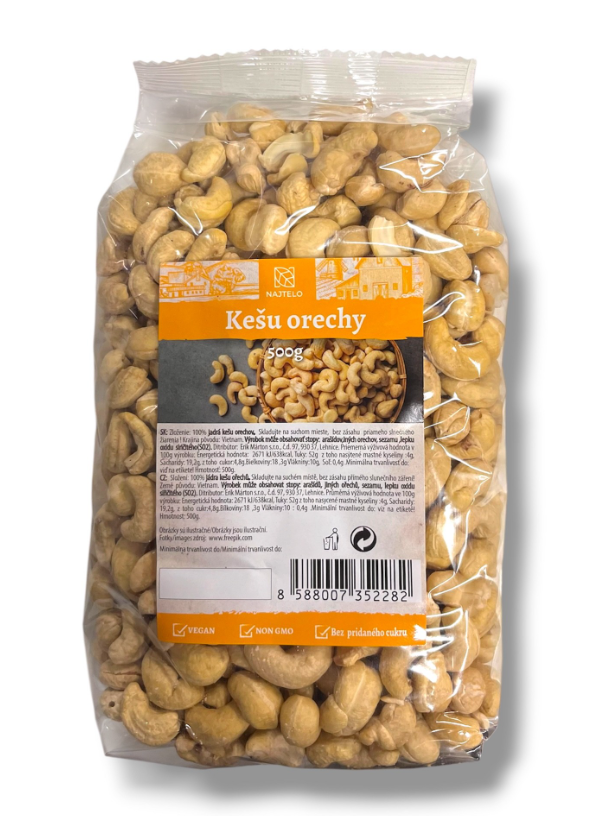 Najtelo Kešu natural premium 500 g