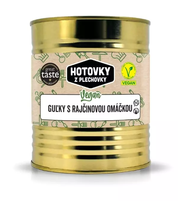 Hotovky z plechovky Vegan guľky s rajčinovou omáčkou 800ml