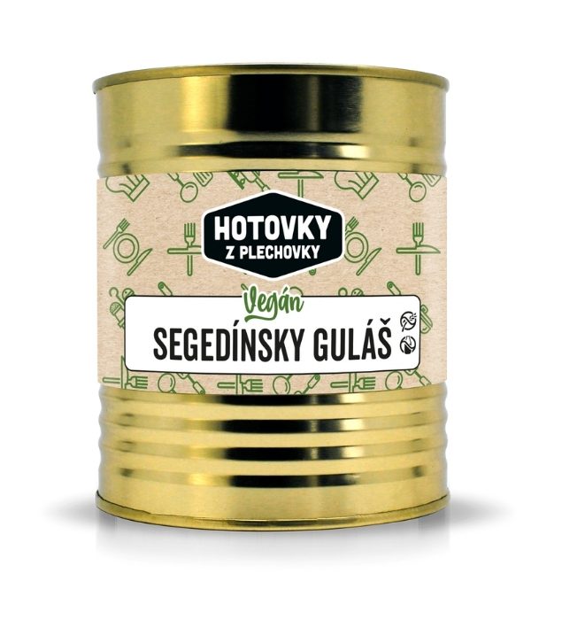 Hotovky z plechovky Vegan segedínsky guláš 800ml