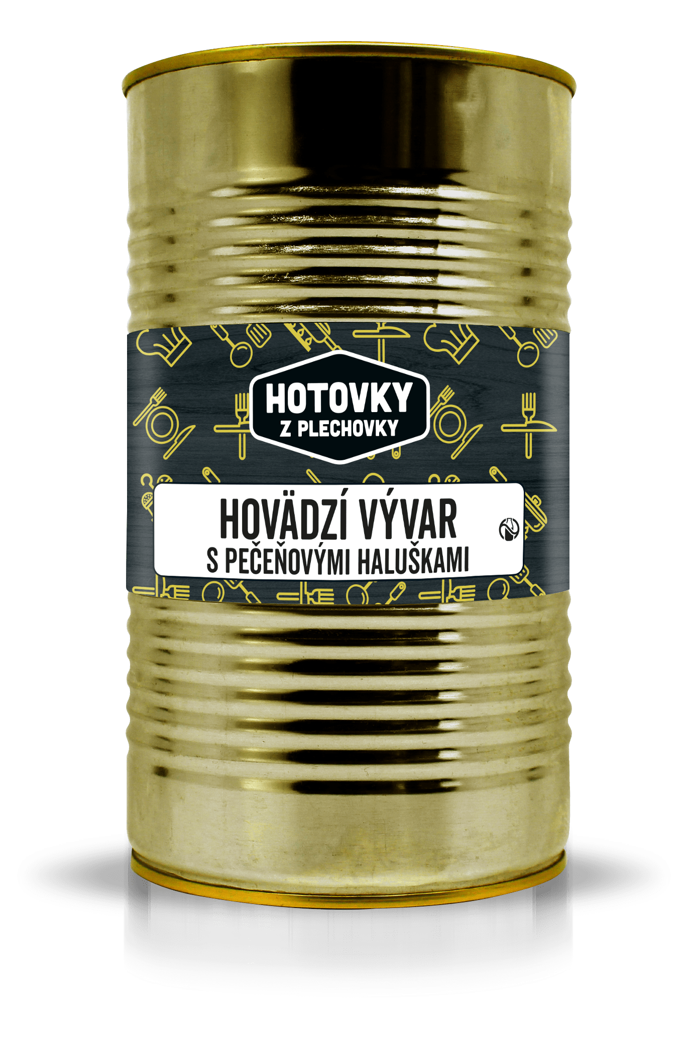 Hotovky z plechovky Hovädzí vývar s pečeňovými haluškami 1200ml