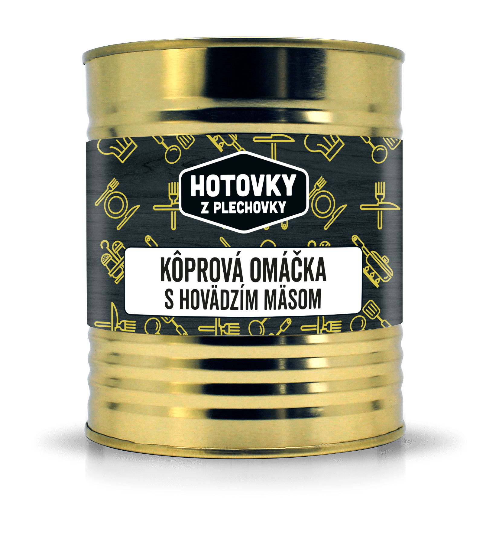 Hotovky z plechovky Kôprová omáčka s hovädzím mäsom 800ml