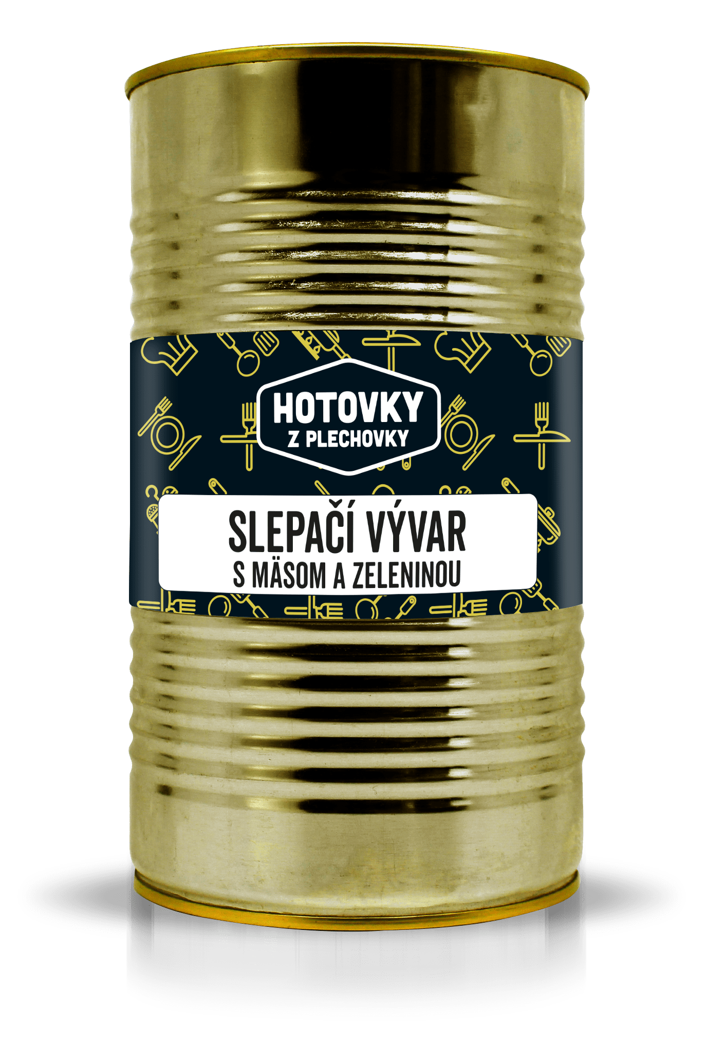 Hotovky z plechovky Slepačí vývar s mäsom a zeleninou 1200ml