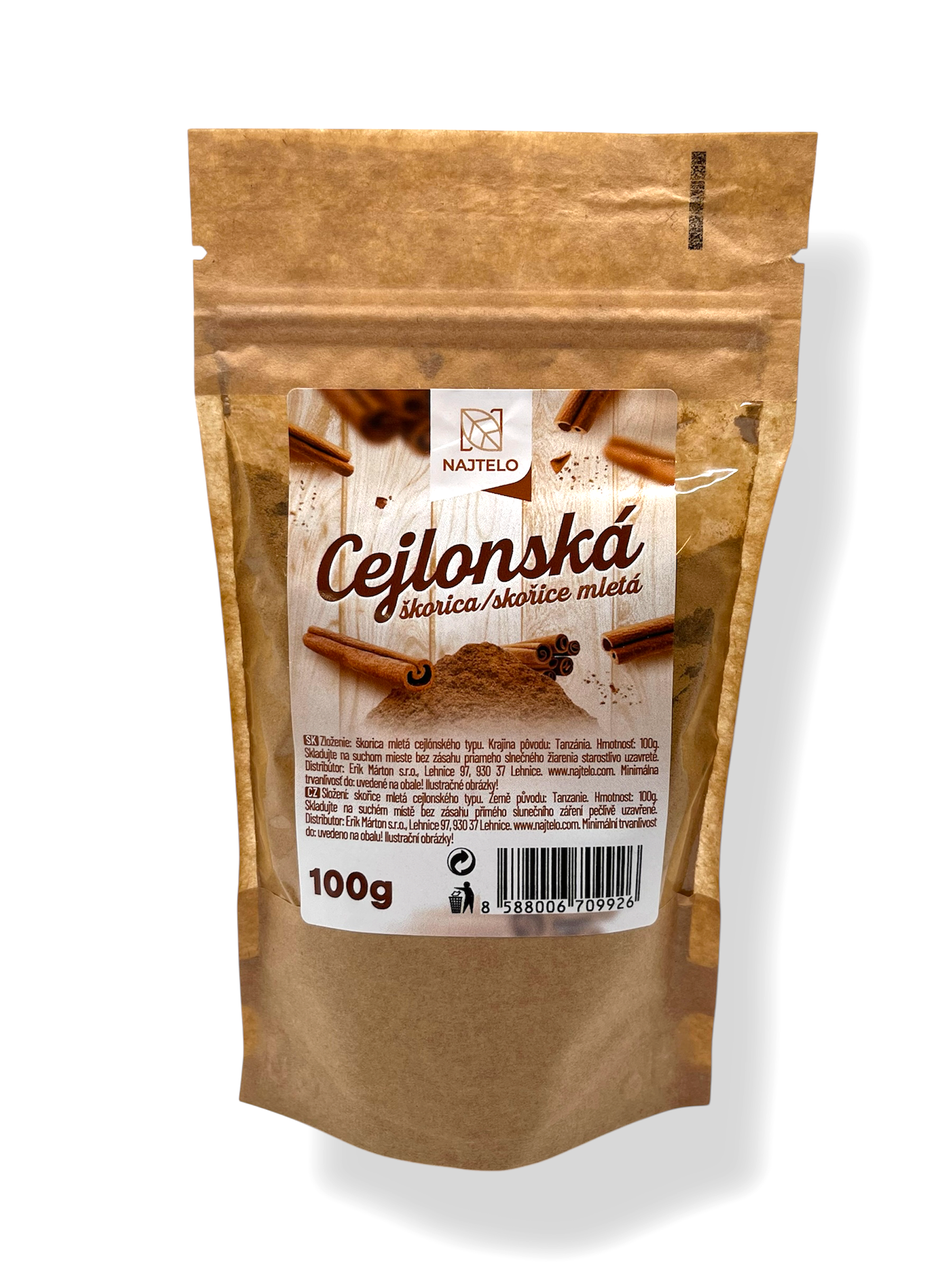 Najtelo Cejlónska škorica mletá 100g