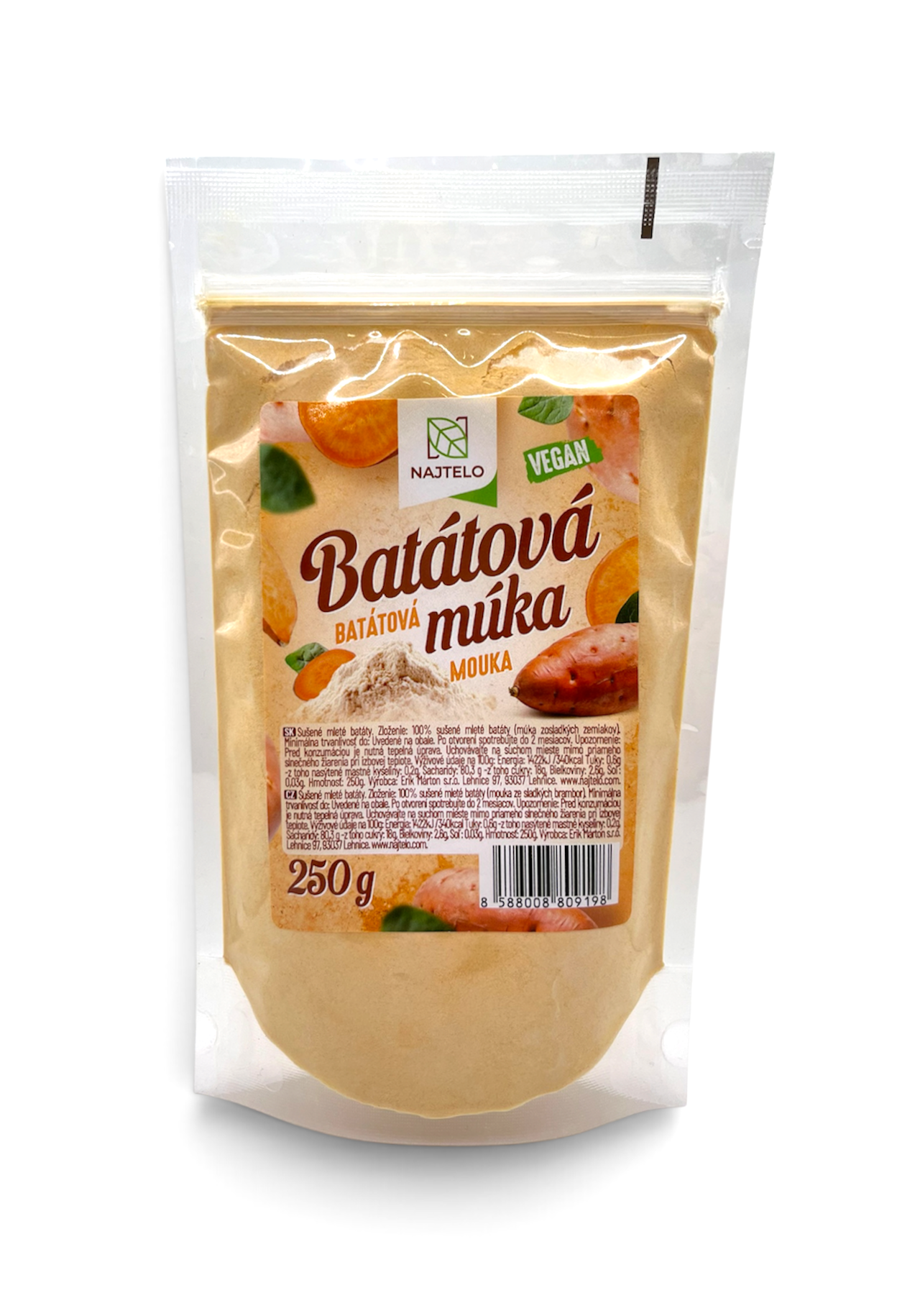 Najtelo batátová múka zo sladkých zemiakov 250g