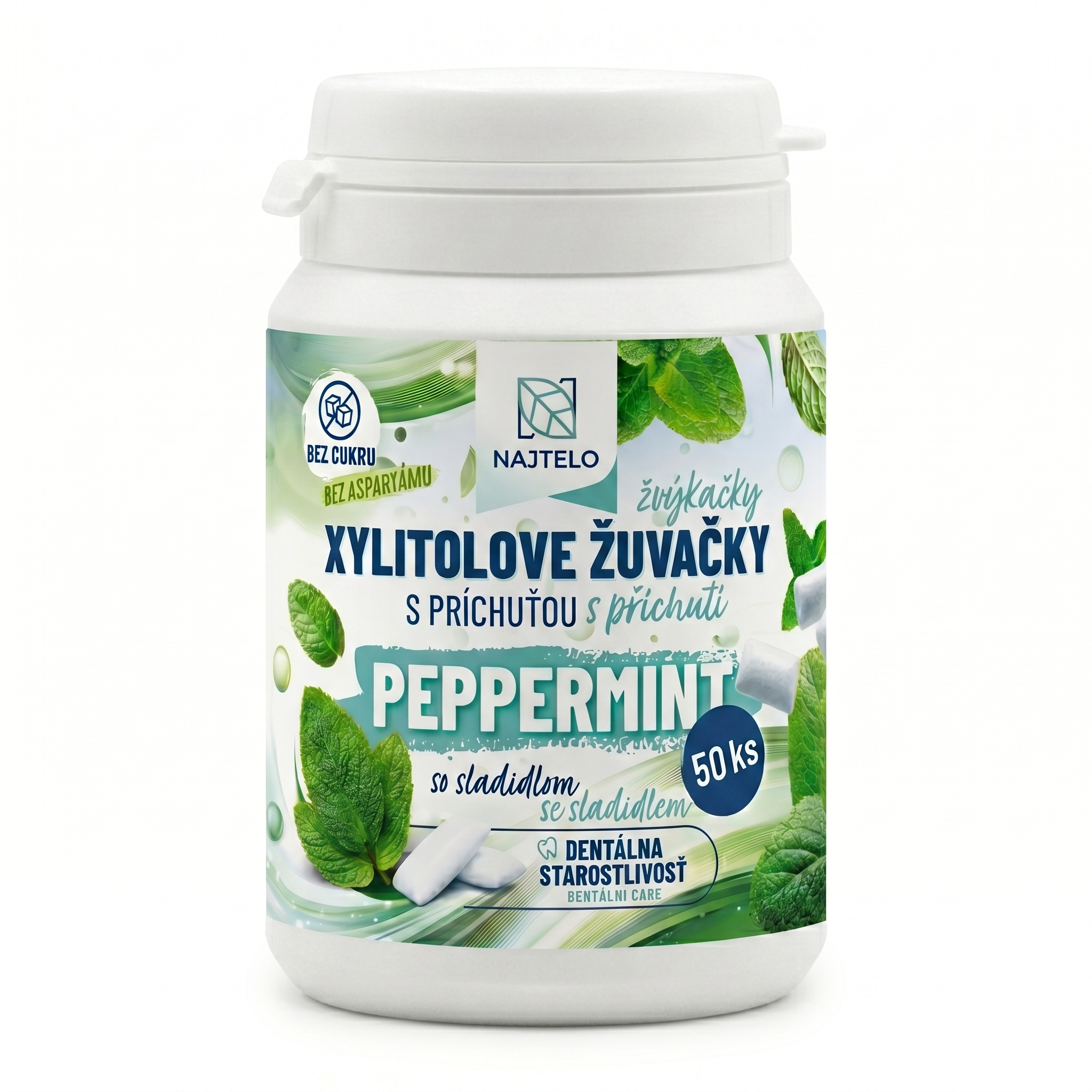 Xylitolove zuvacky Najtelo PEPPERMINT