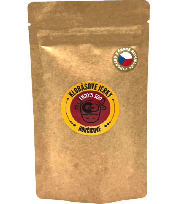 Hovädzie jerky klobásky – Horčica 40g